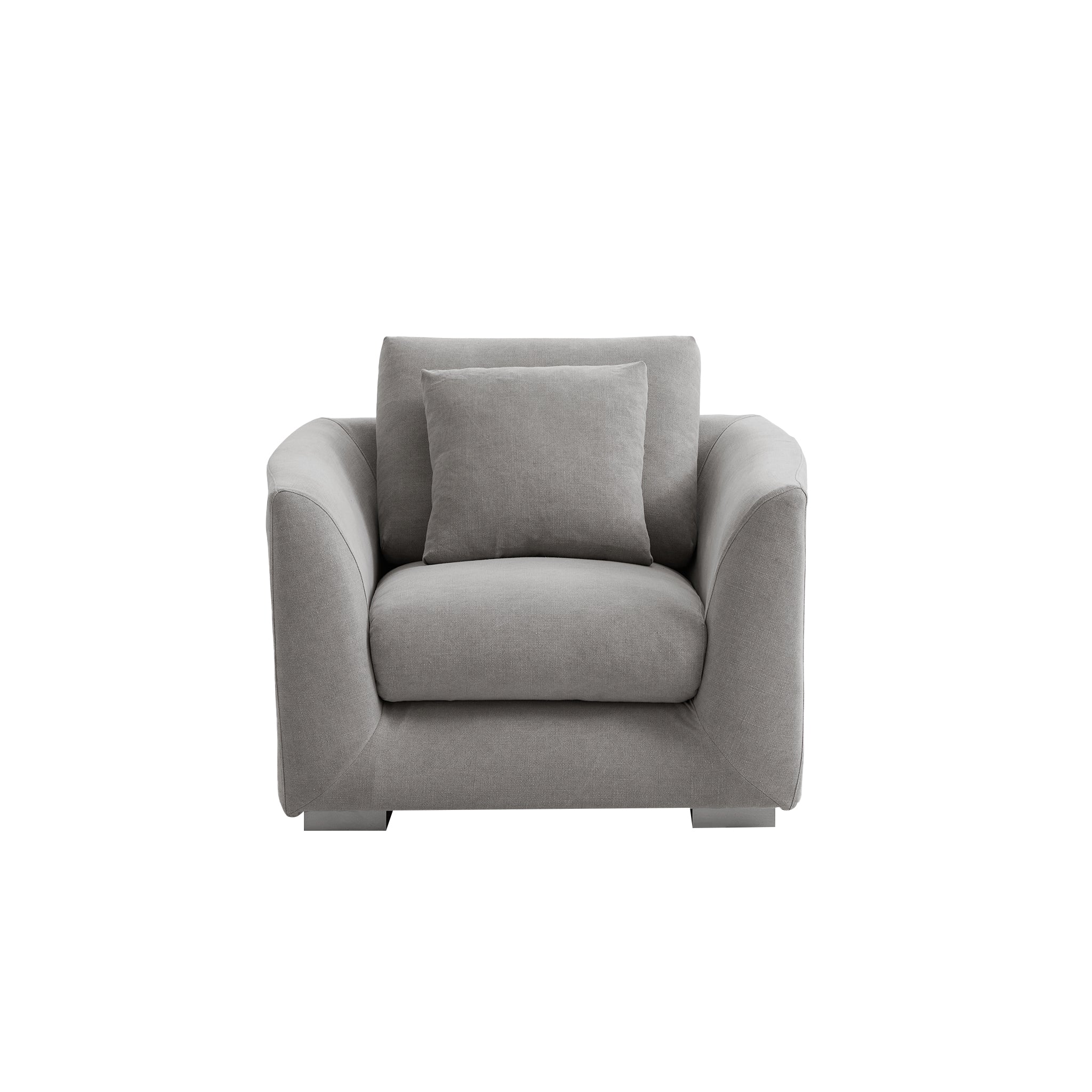 Aalto Boutique Gray Feathers Armchair