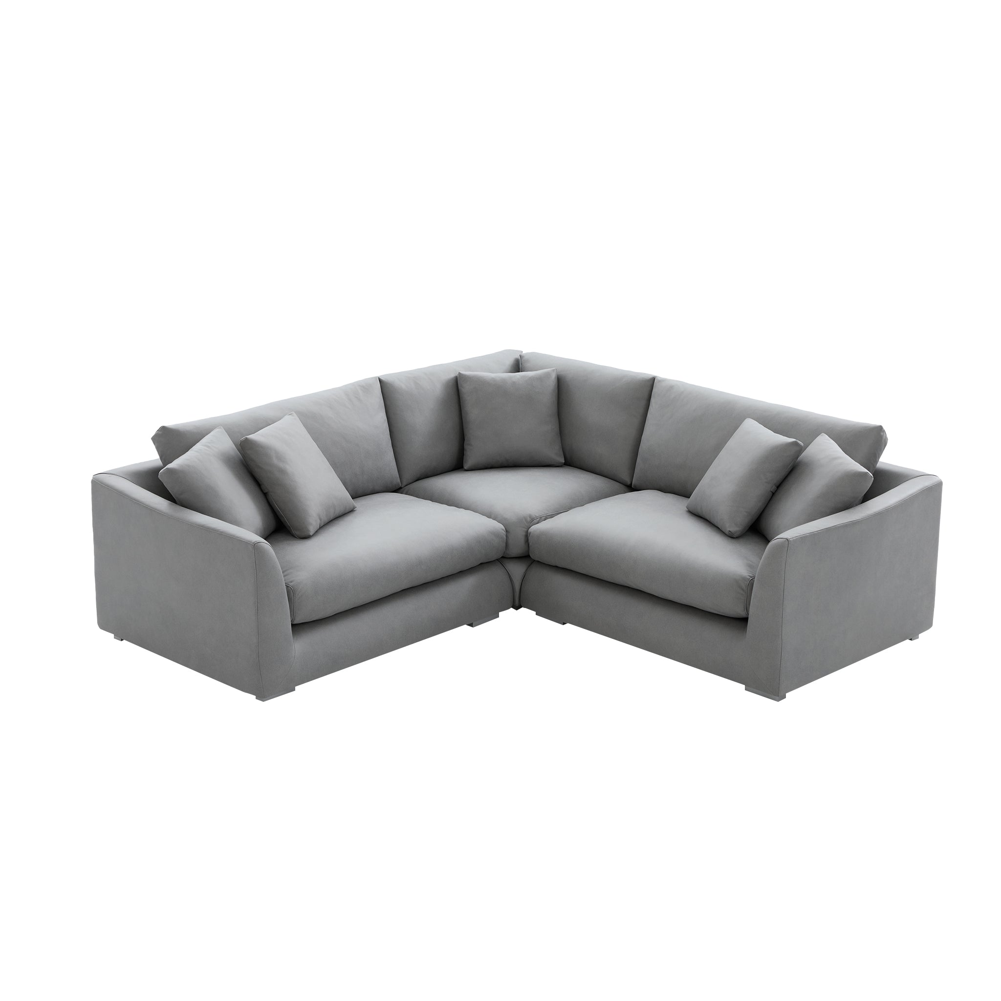 Aalto Boutique Smoky Gray Feathers Corner Sectional