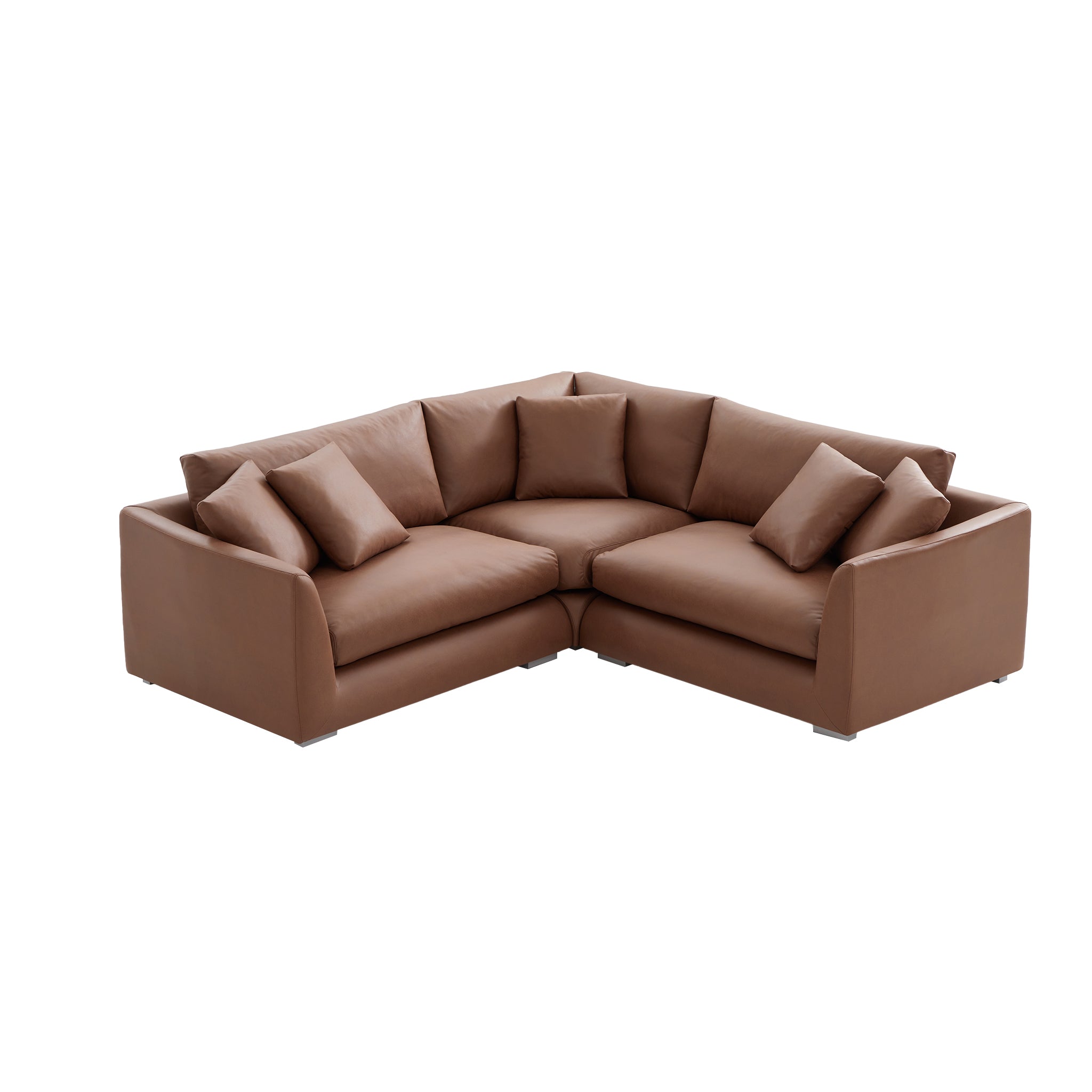 Aalto Boutique Dark Brown Feathers Corner Sectional