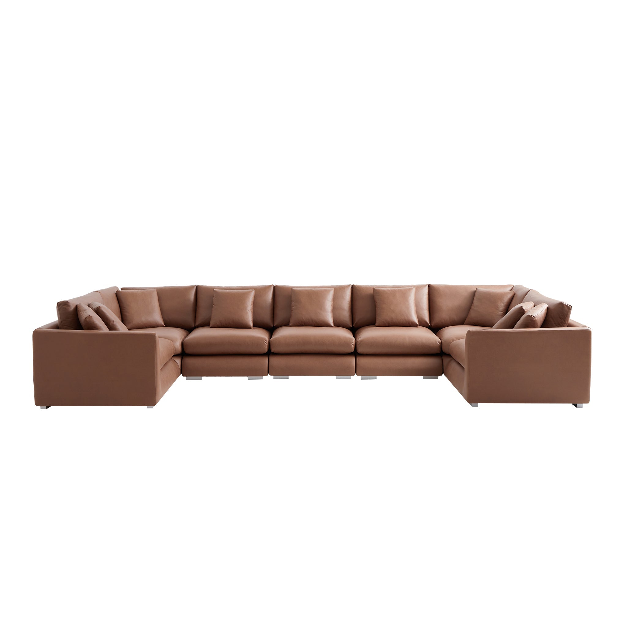 Aalto Boutique Dark Brown Feathers U Sectional