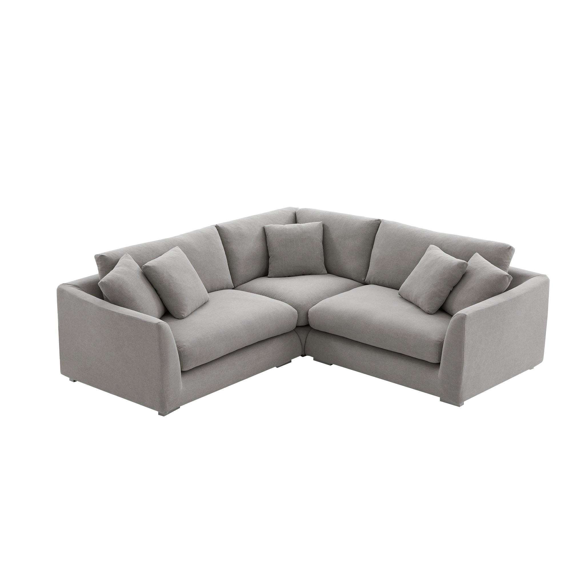 Aalto Boutique Gray Feathers Corner Sectional