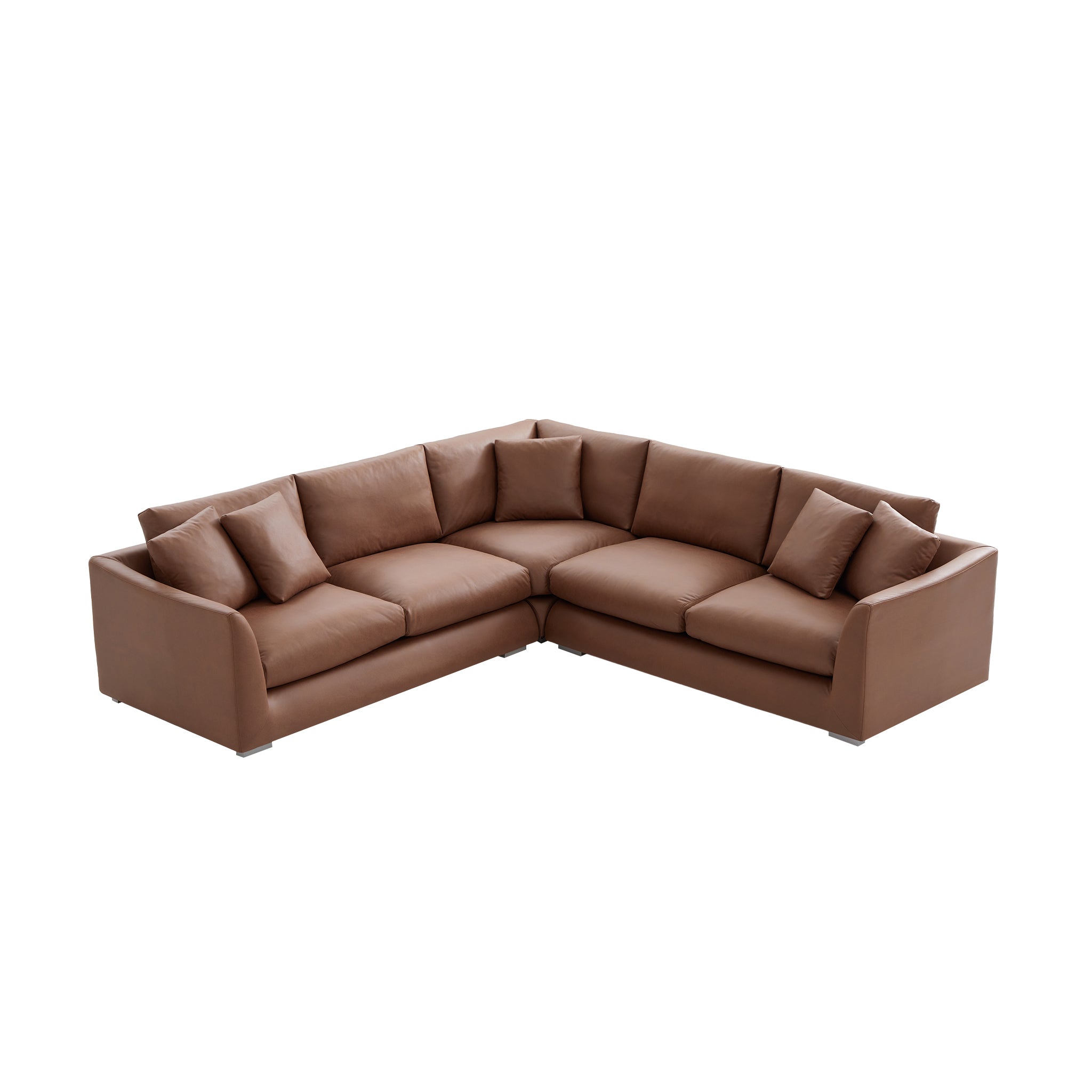 Aalto Boutique Dark Brown Feathers Corner Sectional