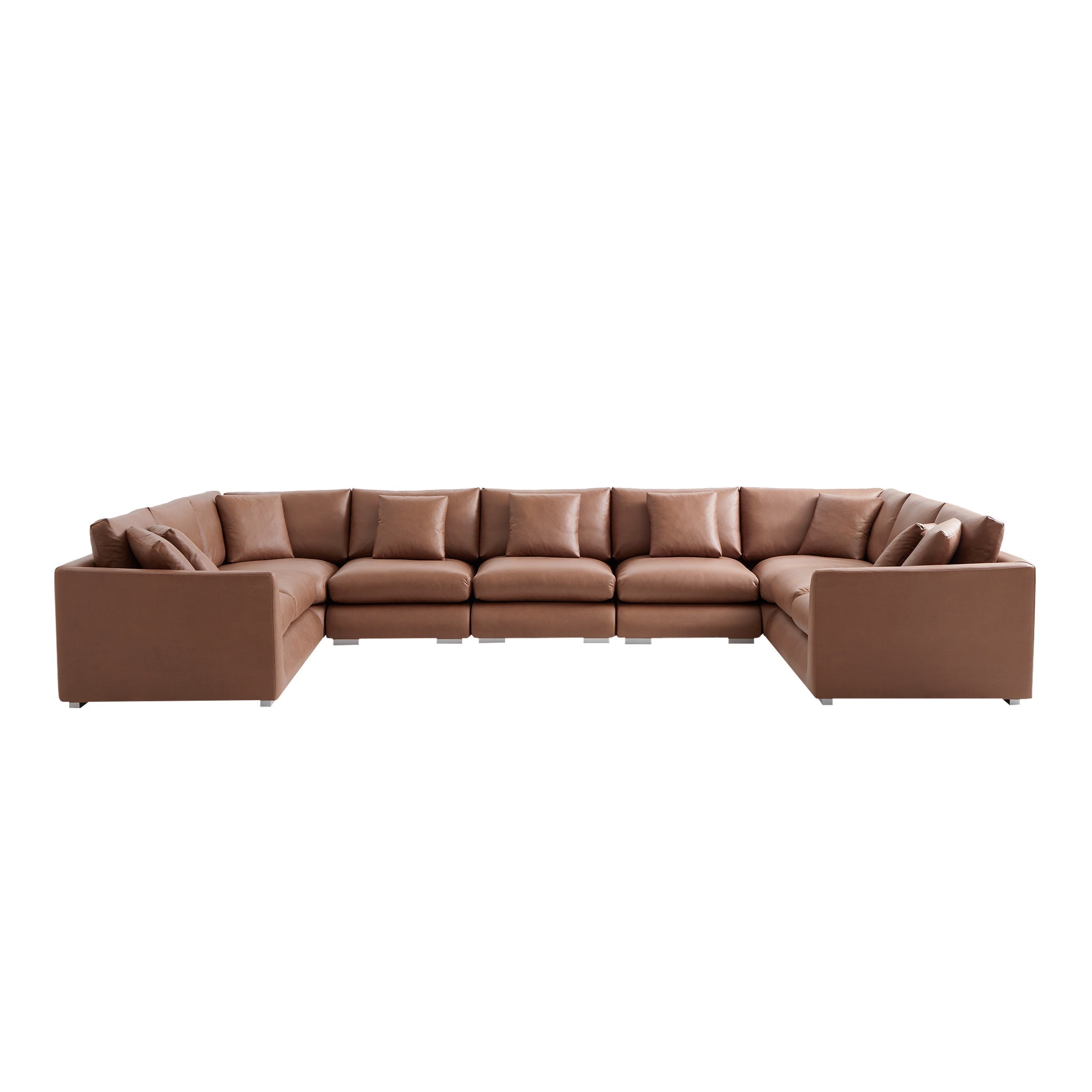 Aalto Boutique Dark Brown Feathers U Sectional